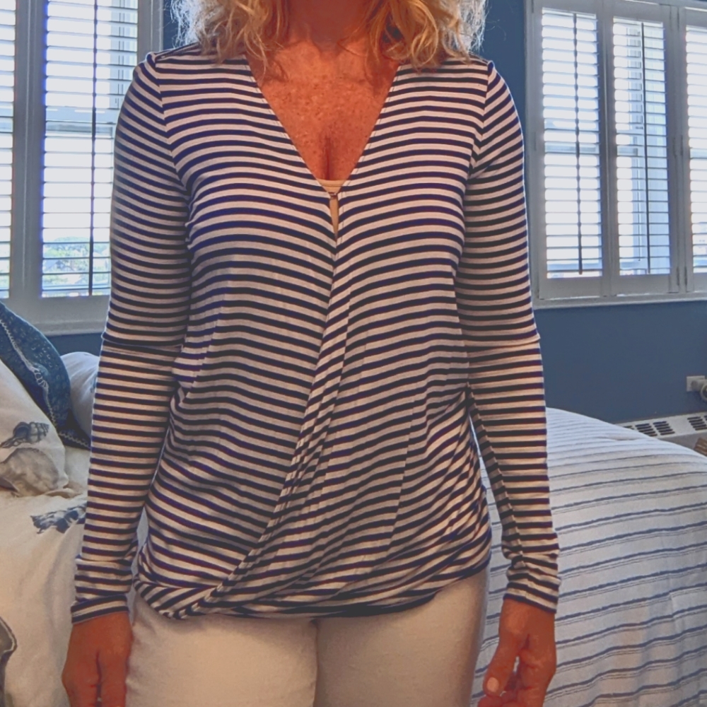 Michael Kors faux wrap shirt